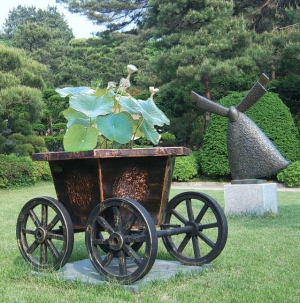 6각형수레화분/받침대/도로화분/택배착불